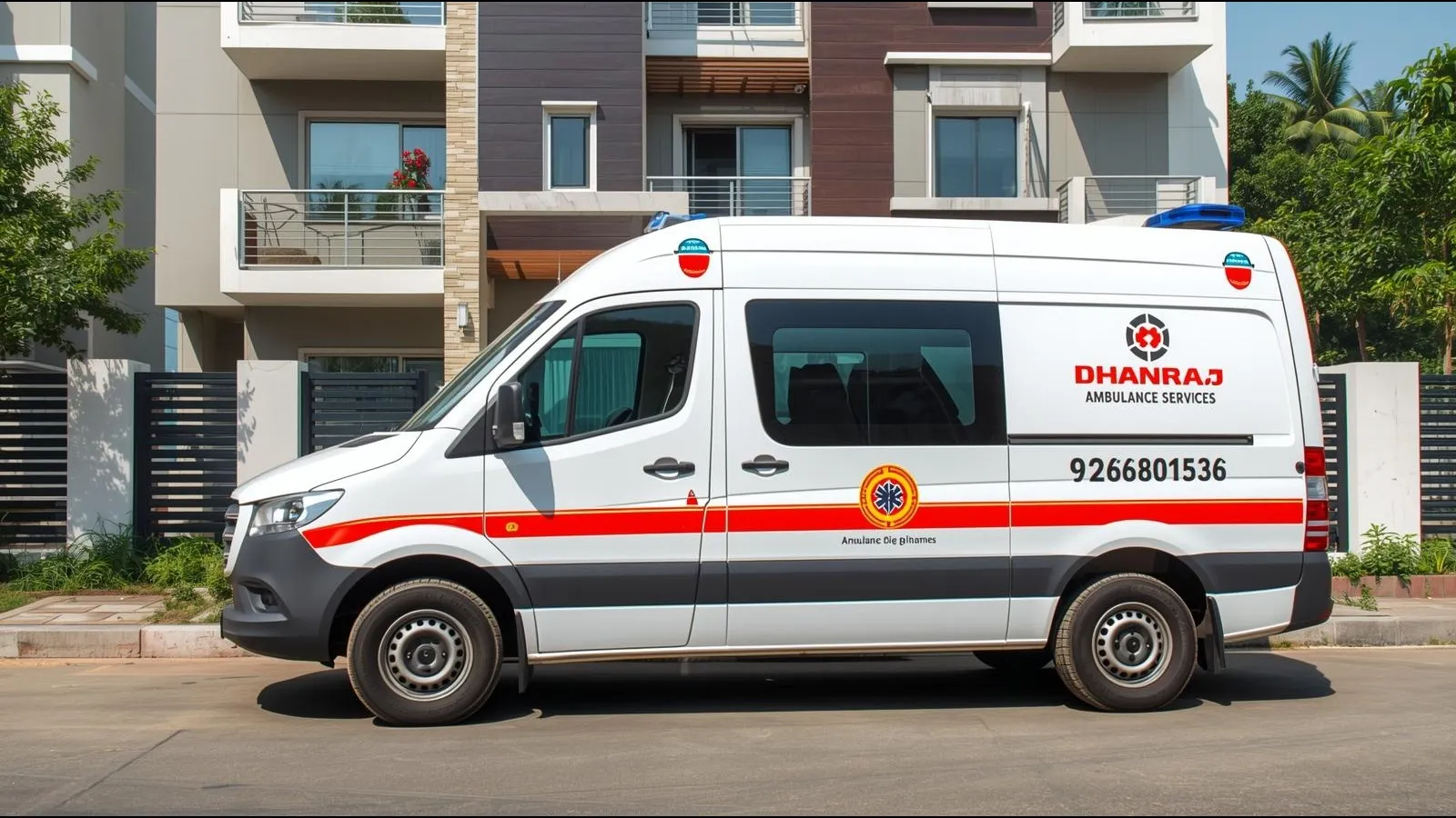 Ambulance services in Trump Towers 24/7 Gurgaon