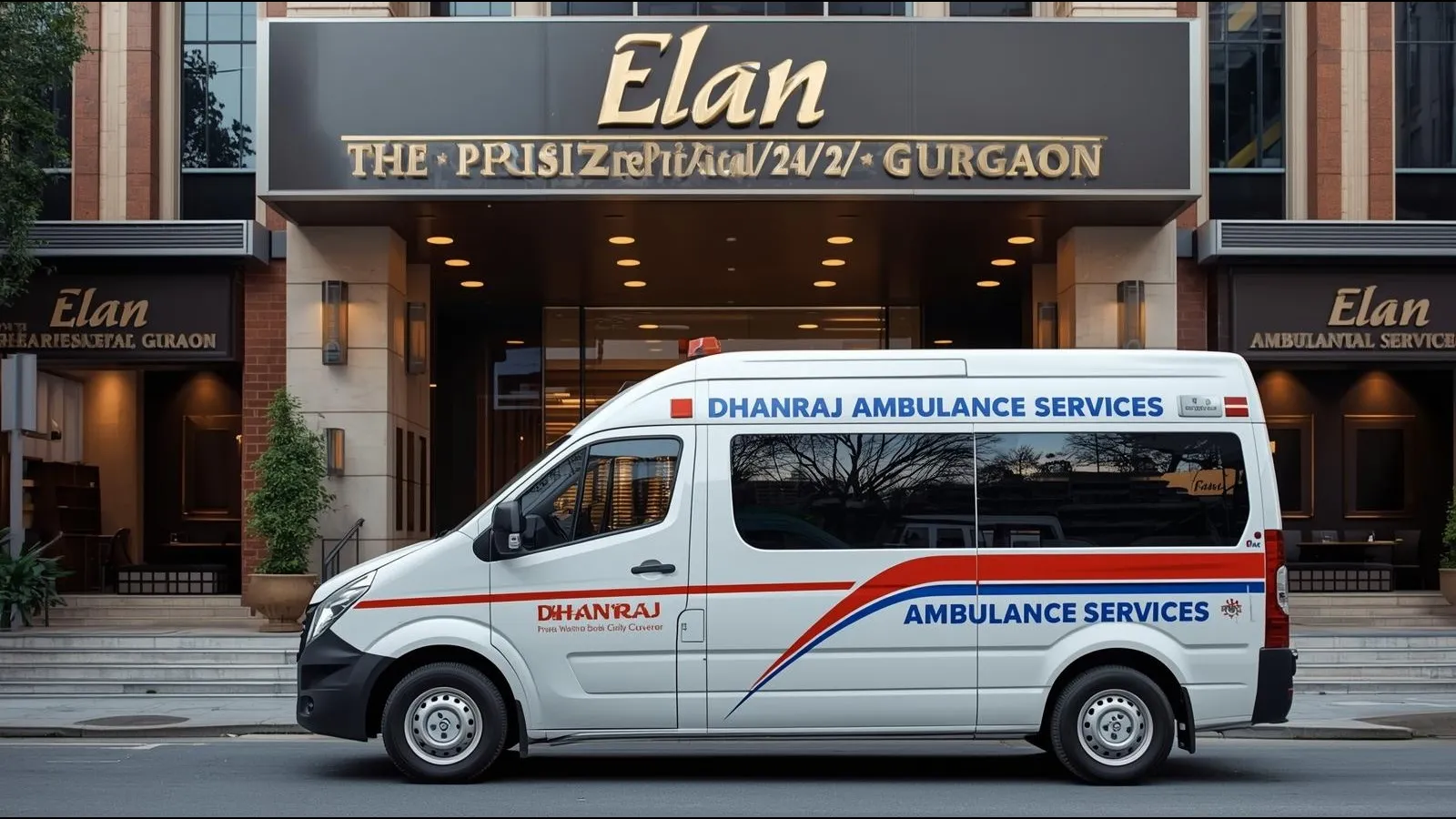 Ambulance services in Elan The Presidential 24/7 Gurgaon