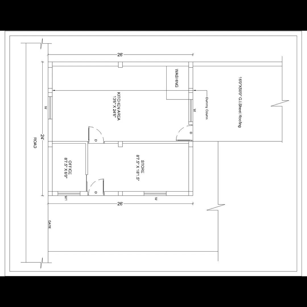 Kitchen drawing area plan : Sure! A Kitchen Drawing / Area Plan shows the layout, zones, and key fix...