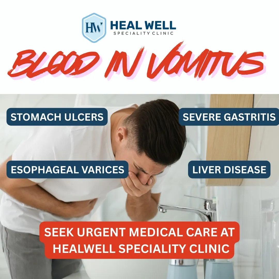 Blood in vomiting in Thane