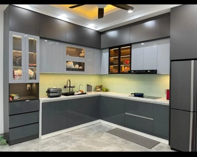 Customized Modular Kitchen in Greater Noida- Wallcraft.Modular kitchen designs, Modern kitchen ideas...