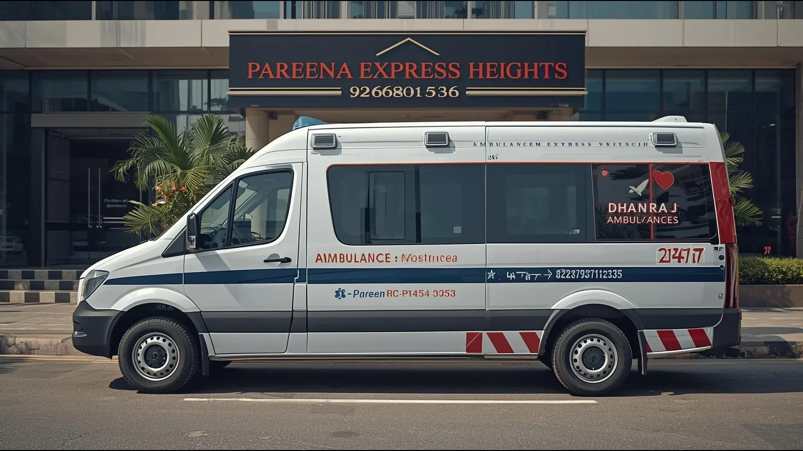 Ambulance services in Pareena Express Heights Gurugram 24/7