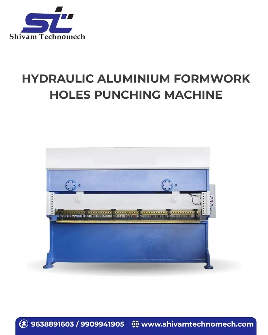 Best Hydraulic Aluminium Formwork Holes Punching Machine in India.