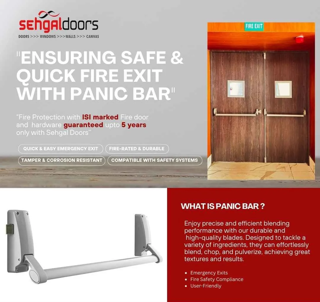 Fire Exit Door with Panic Bar