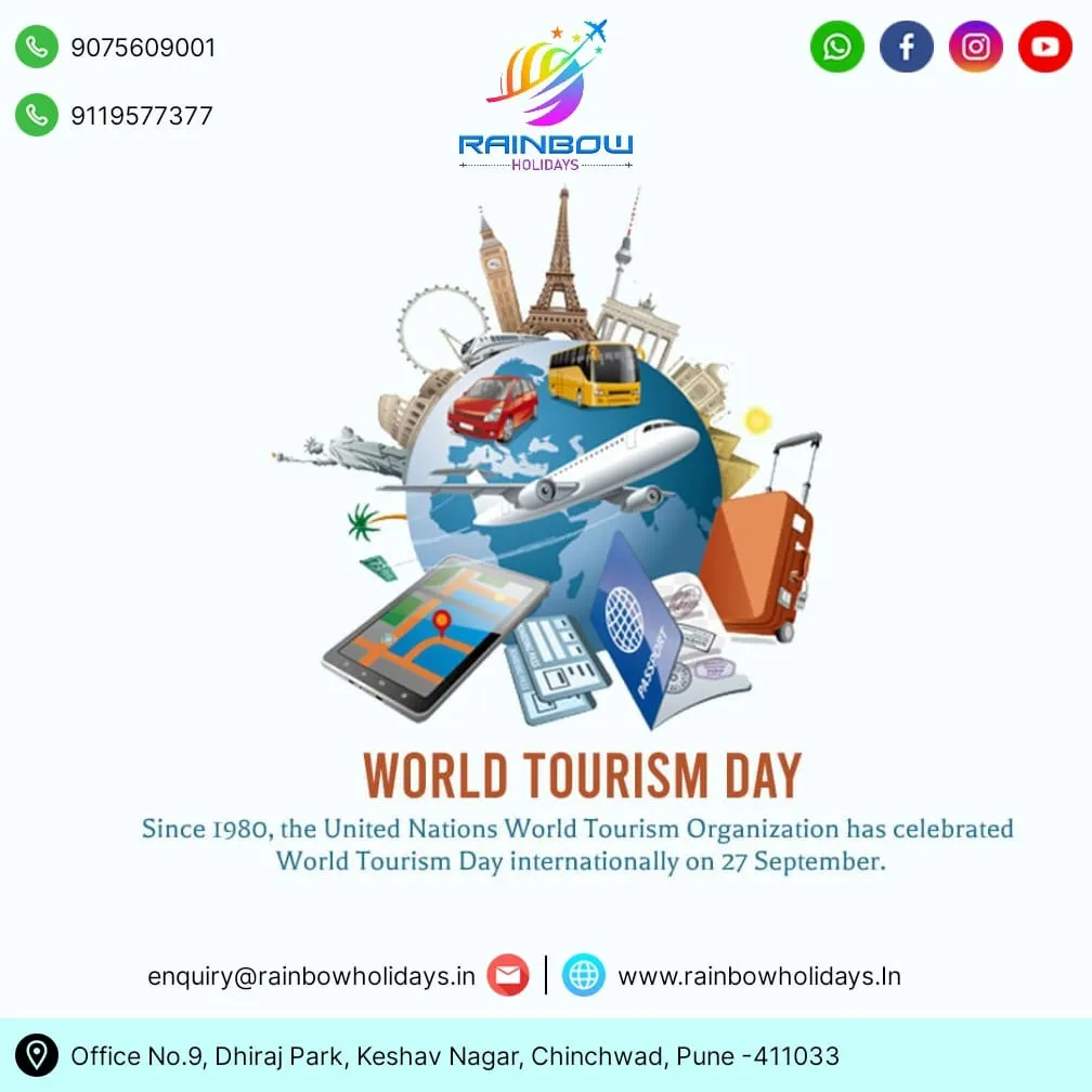 Celebrate World Tourism Day with Rainbow Holidays – Explore Top Tours & Holiday Packages from Pune