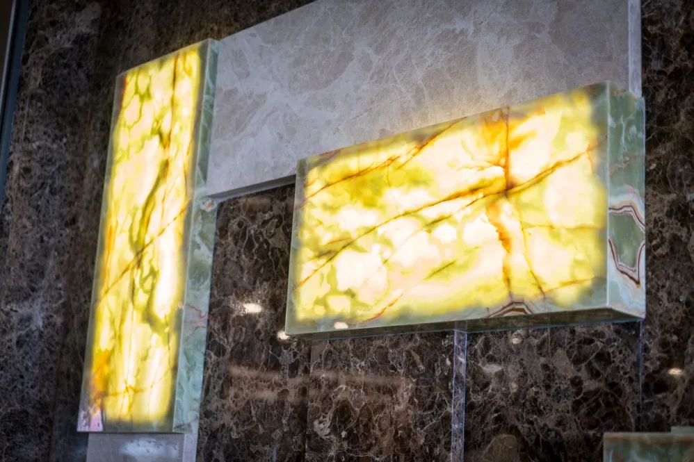 Onyx Backlit Lighting in Hyderabad – Luxury with a Natural Glow for Elegant Residential Interiors