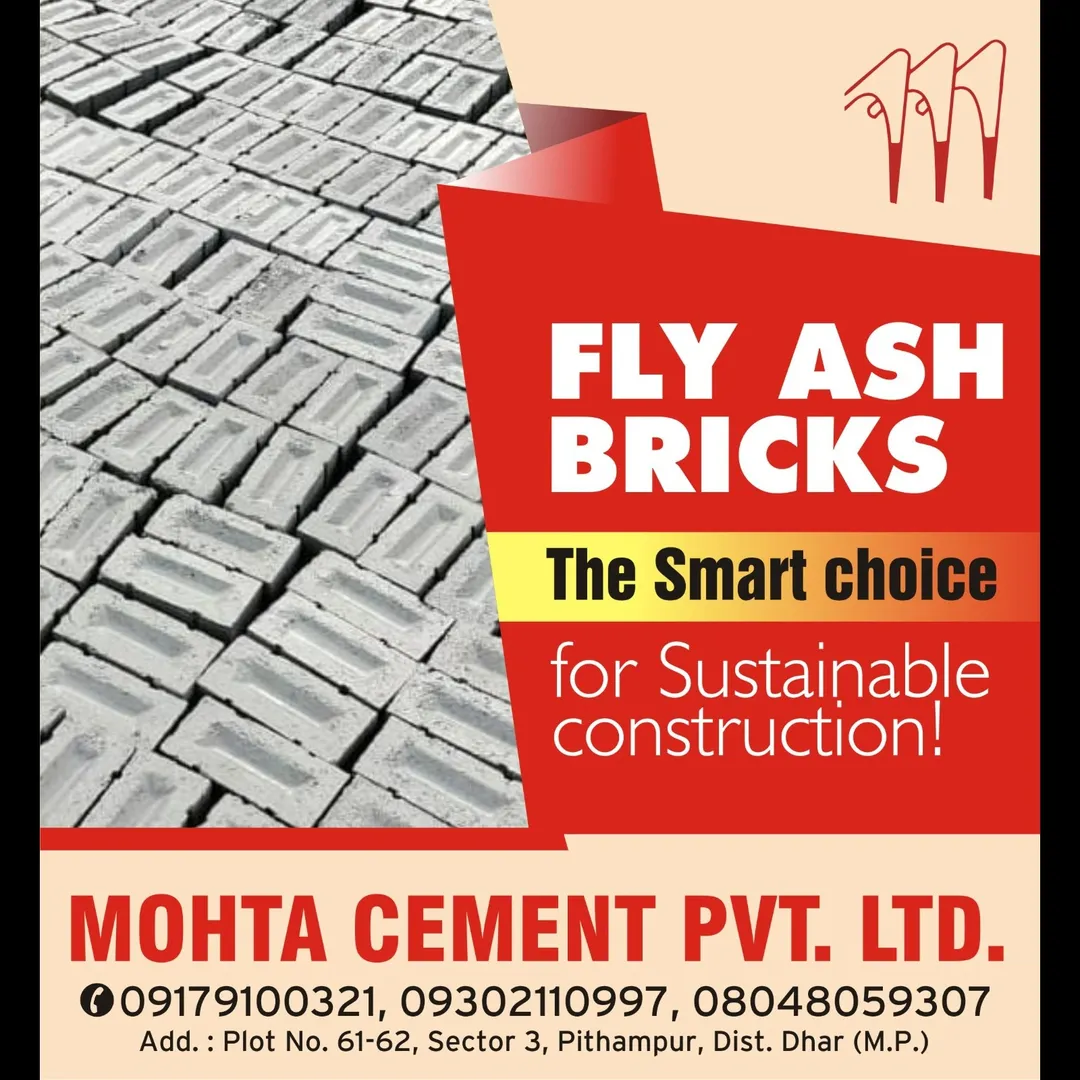 Fly Ash Brick Dealers in Indore
Looking for trusted fly ash brick dealers in Indore? Mohta Cement Pv...