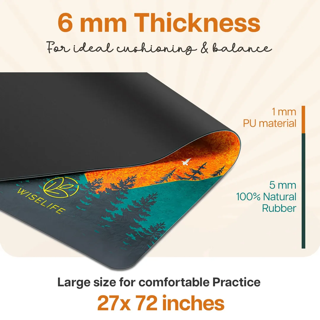 Printed PU and Natural Rubber Premium Quality Yoga mats Nr Hiranandani in Thane westThe PU top layer...