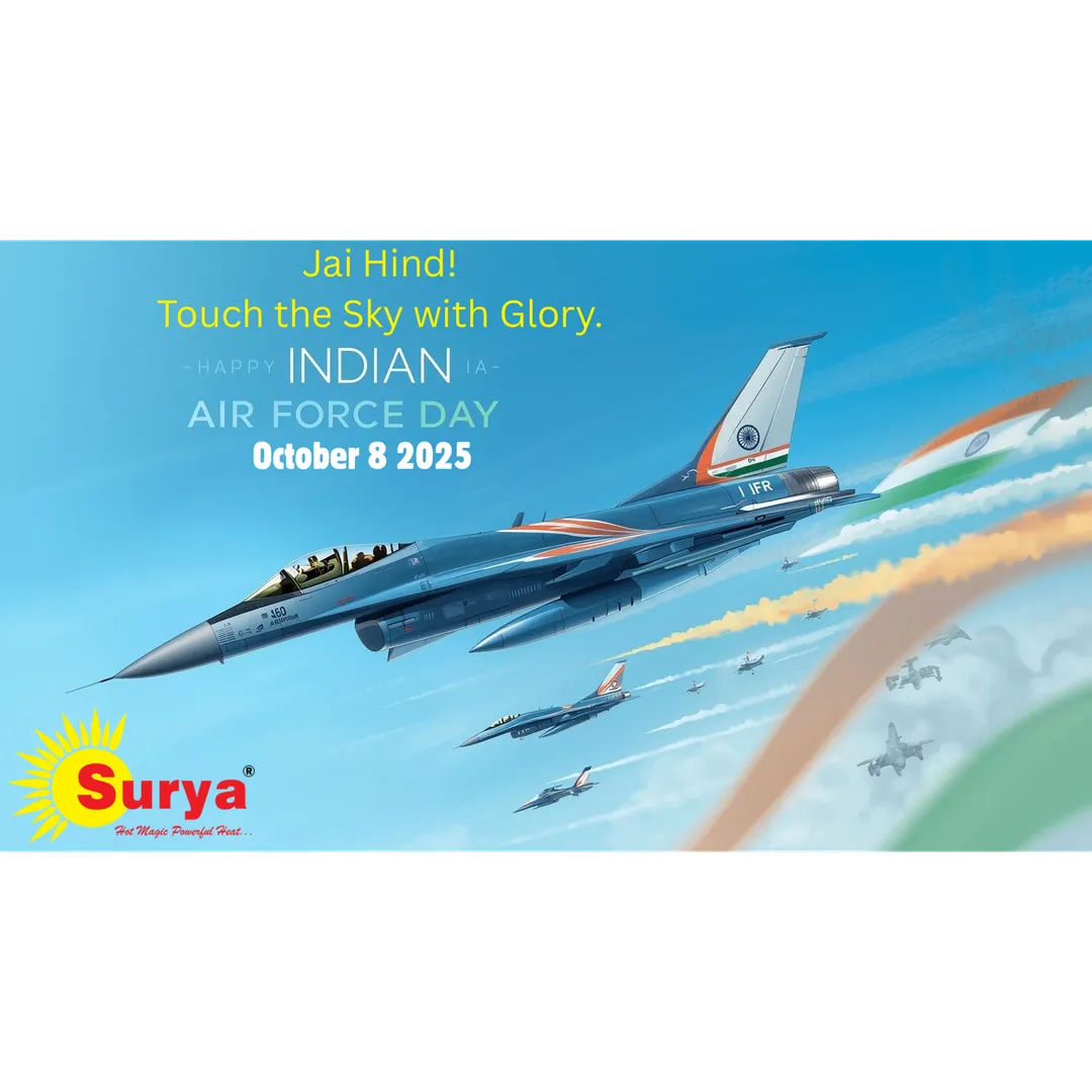 🇮🇳 Surya Wood Fire Water Heater Salutes the Indian Air Force 🇮🇳
Indian Air Force Day | October 8...