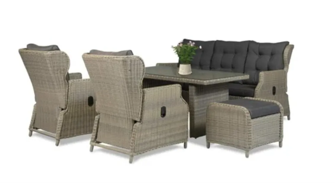 Outdoor Rattan Dining Table Set in Delhi – Redefine Alfresco Dining