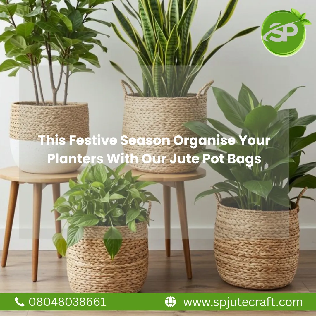 Celebrate a Clean & Green Diwali with our natural Jute Pot Bags 🌿