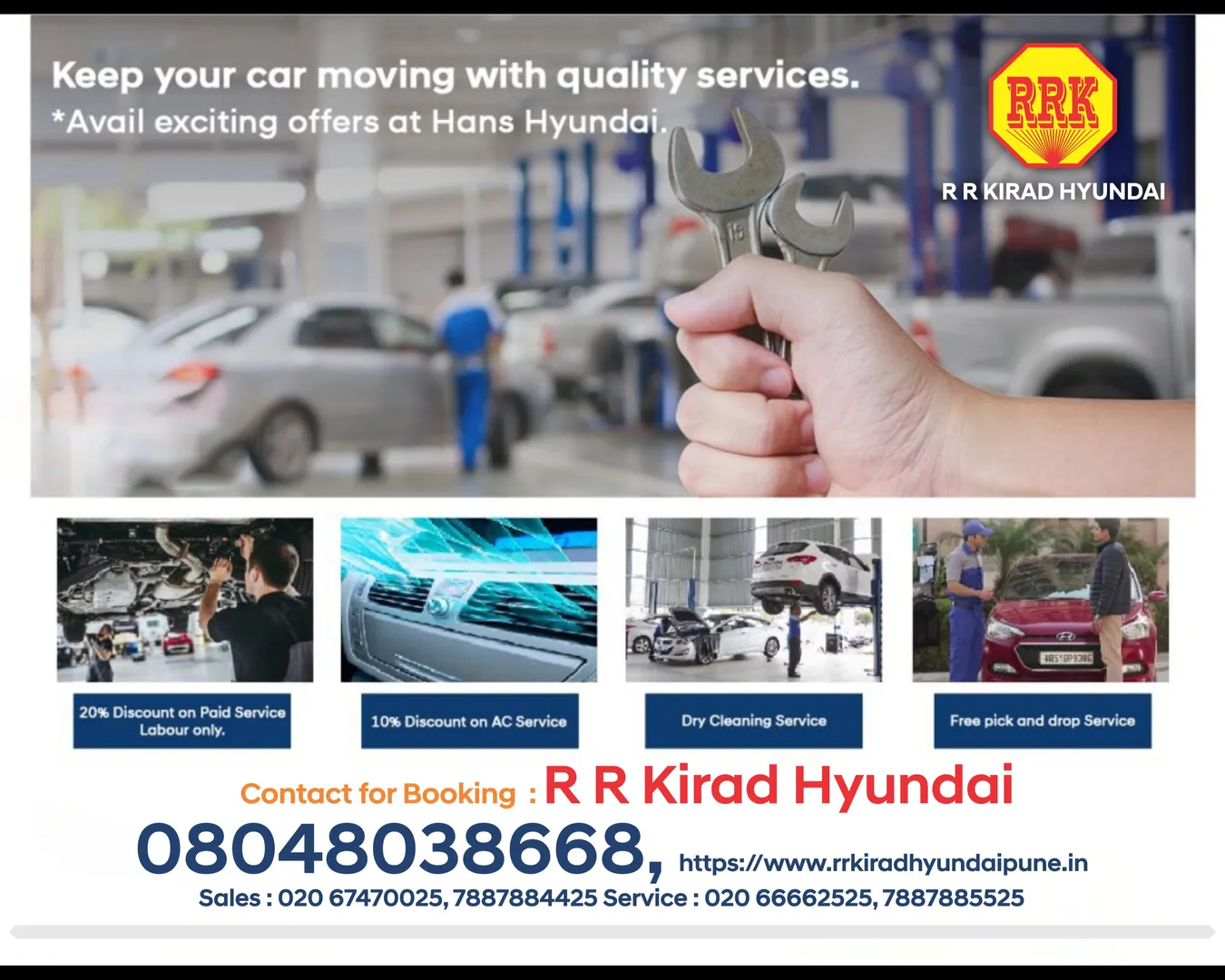 Keep your car moving with quality services. Avail exciting offers at Hans Hyundai.