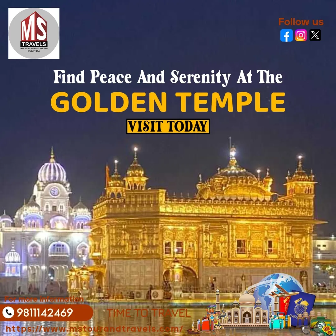 🌐 Book Golden Triangle Tour With Golden Temple Amritsar Now | M.S Tour & Travels, Delhi