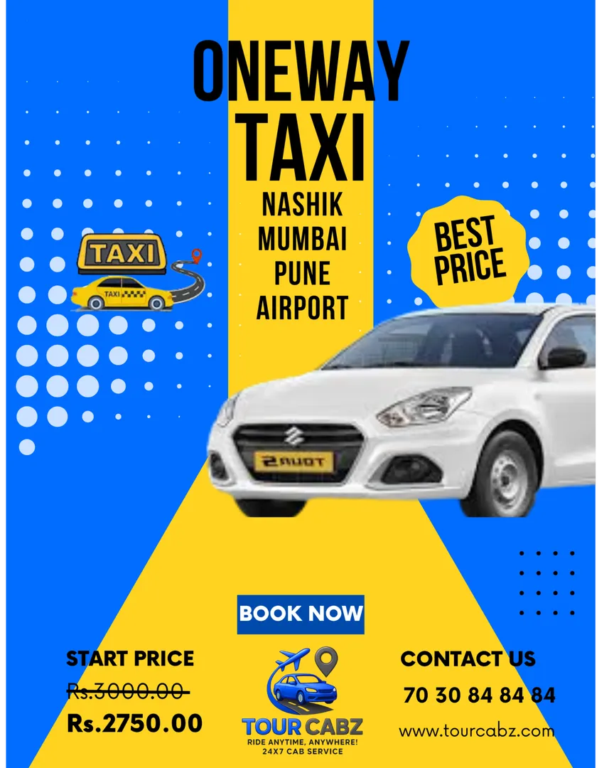 Oneway Taxi Service Nashik Mumbai Pune Airport – Best Price Guaranteed