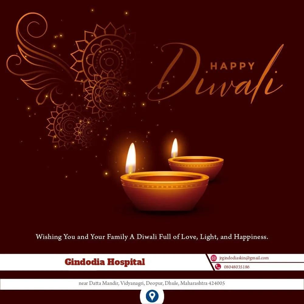 ✨ Happy Diwali From – Gindodia Hospital
