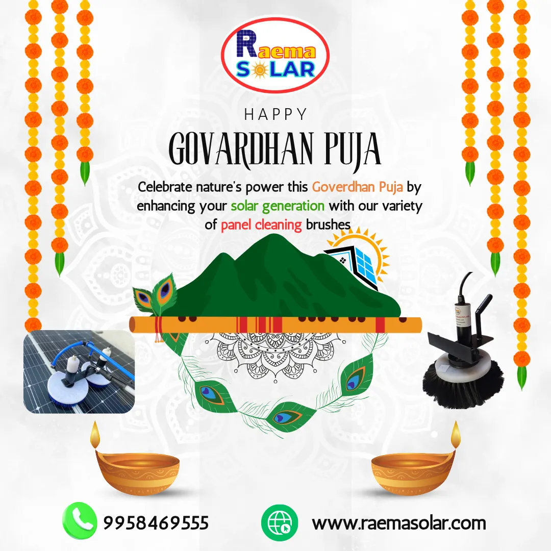 Govardhan Puja 2025: Empower Your Space with Solar Energy & Smarter Cleaning — by Raema Star Solar