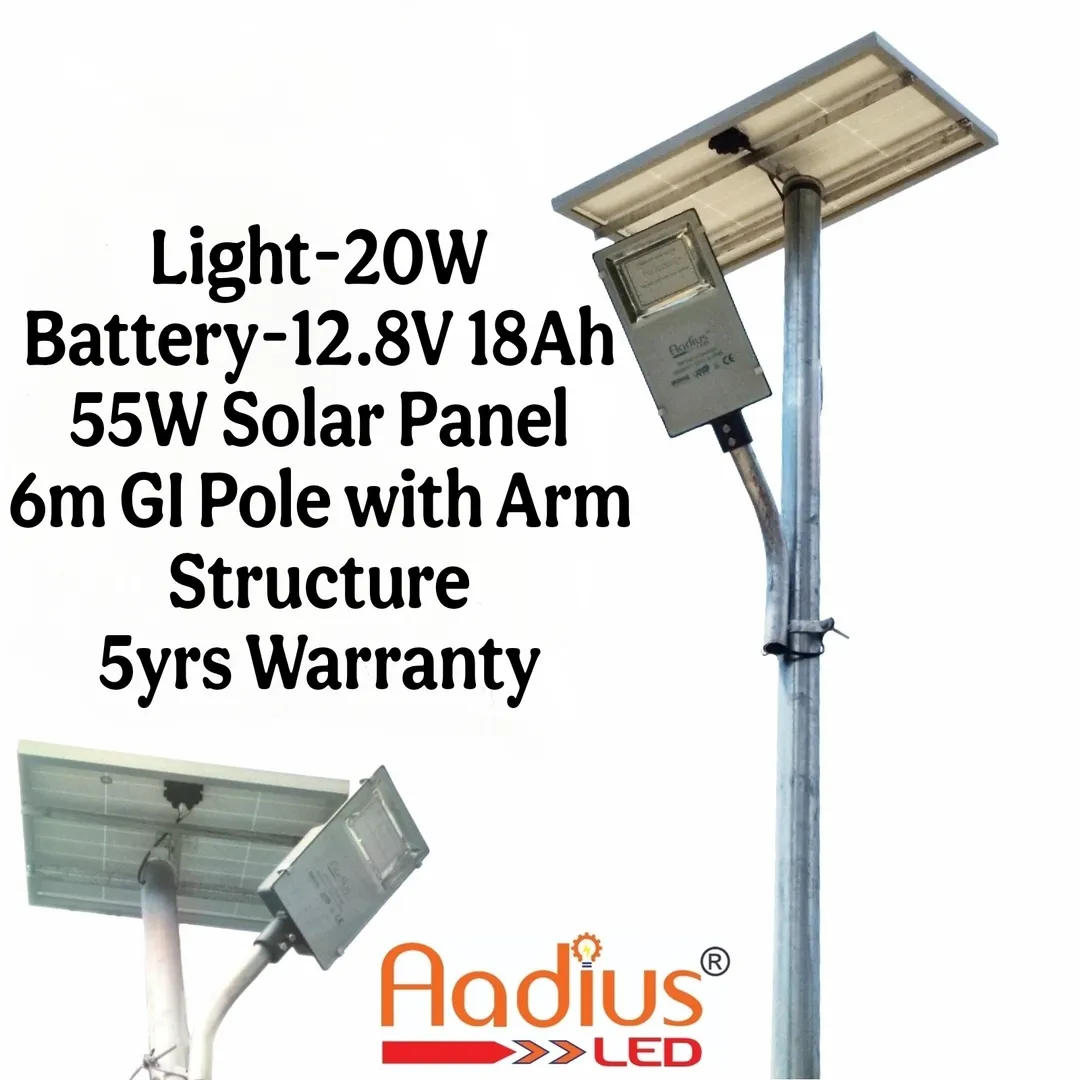 18W Solar Street Lights with Pole