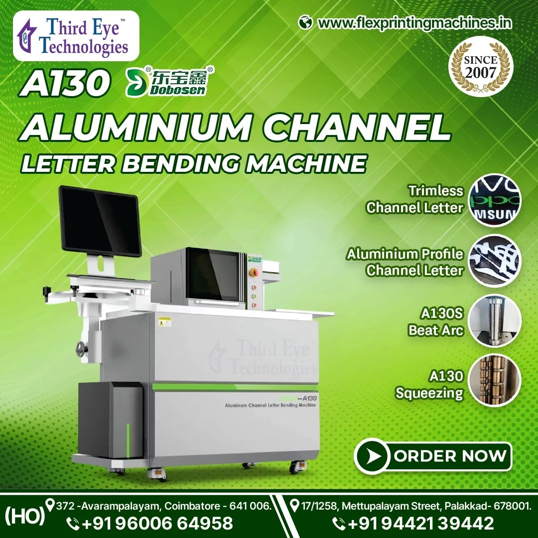 A130 Aluminium Channel Letter Bending Machine In Coimbatore