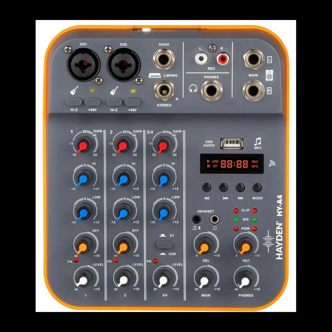 HAYDEN HY-A4 Audio Mixer 4-Channel