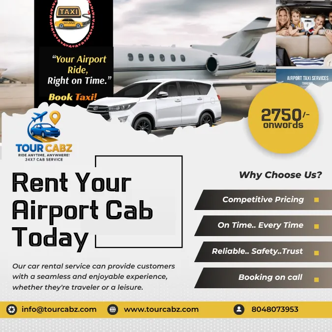 Tour Cabz – Safe Airport Taxi Service Nashik
Best Nashik Airport Taxi Service in Mumbai, Pune, Shird...
