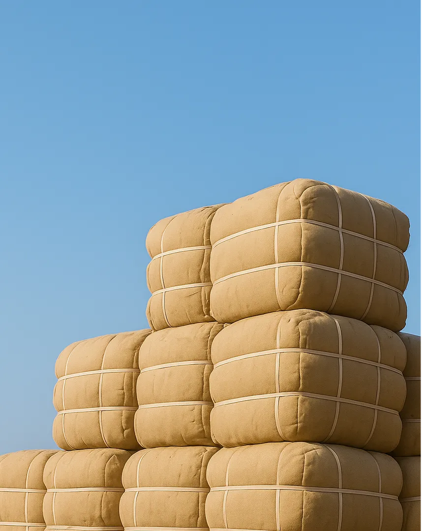 🌿 "Export-Grade Raw Cotton Bales – Sourced from India’s Finest Fields"
