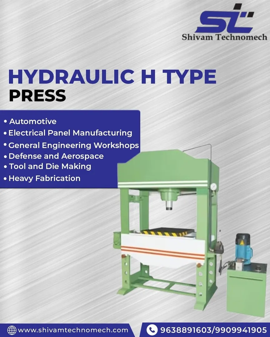 Top Hydraulic H Type Press Manufacturer in India.