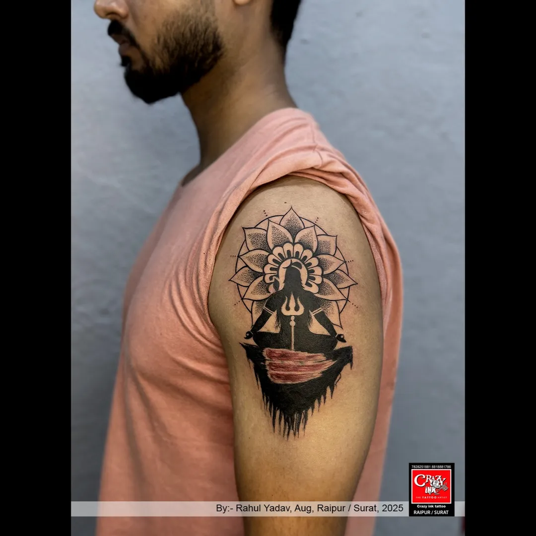 THE POWER OF MEDITATION AND SHIVA'S ENERGY🕉️
This stunning upper arm tattoo is a perfec...