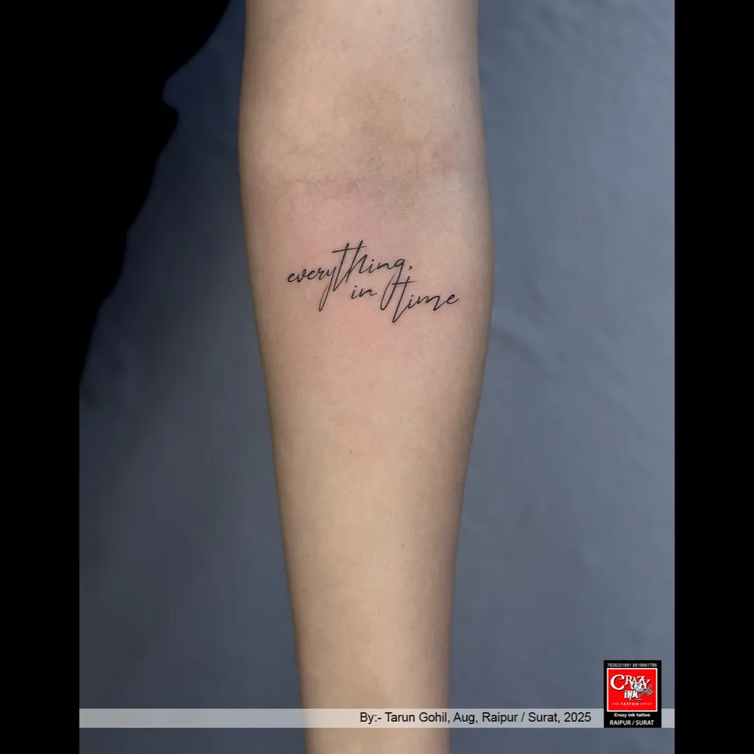 EVERYTHING IN TIME - A REMINDER THAT PATIENCE AND FAITH BRING THE BEST RESULTS
This elegant...