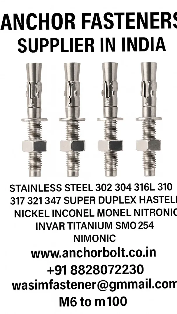 SS Anchor Fastener SS 304 Anchor Fastener SS 316 Anchor Fastener SS Wedge Anchor Fastener