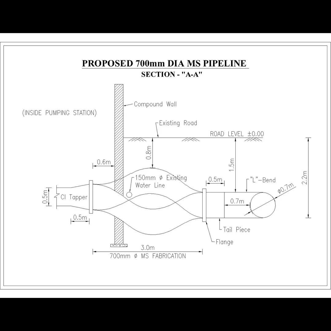 Pipe line drawing : Here’s a general overview of pipeline drawing details in engineering:1. Types of...