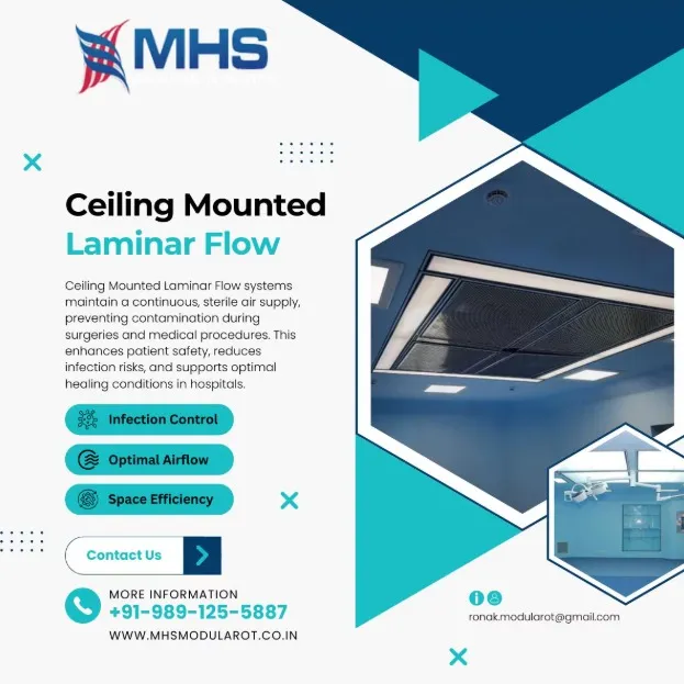 Ceiling Mounted Laminar Air Flow in India – Innovation Above the Operating Table