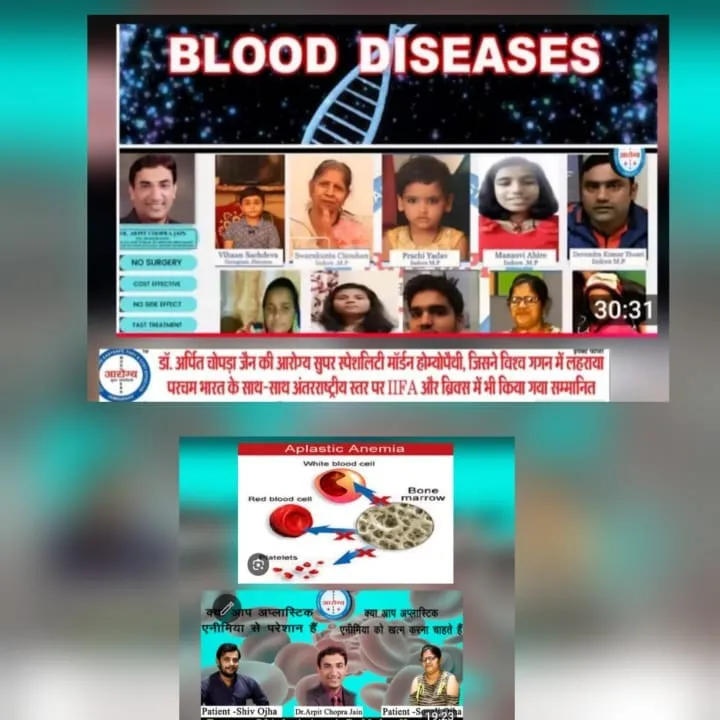 रक्त Blood Heamatology diseases CURED RESPONDED BY DR ARPIT CHOPRA'S AAROGYA SUPER SPECIALITY MODERN...