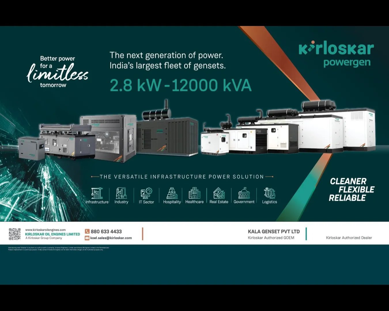 Kirloskar Gensets in Bangalore – The Power Partner You Can Trust