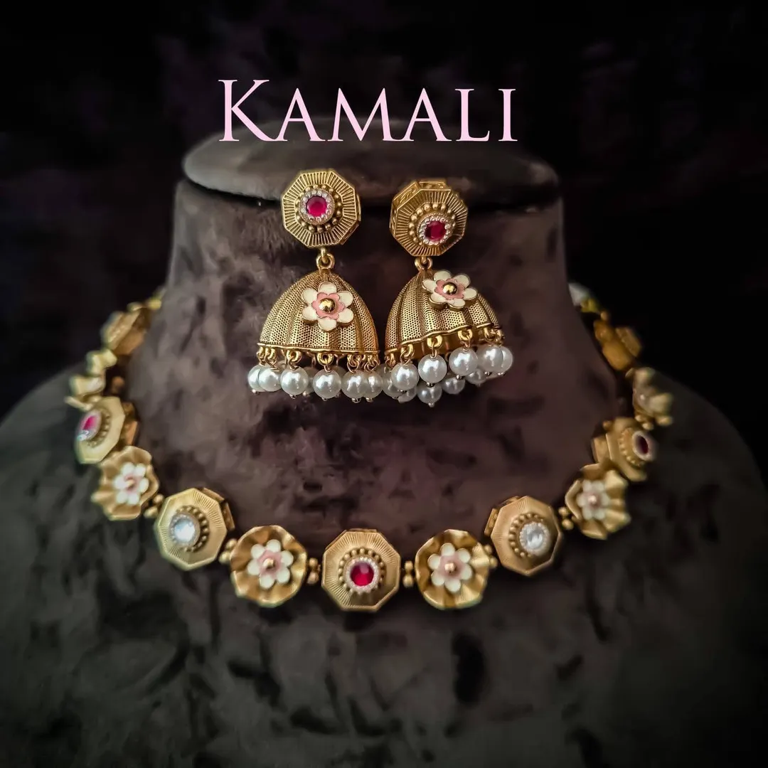 Kundan Jewellery Necklace set for Women
Exclusive Designer Collections
Adorned with Swarovski ston...