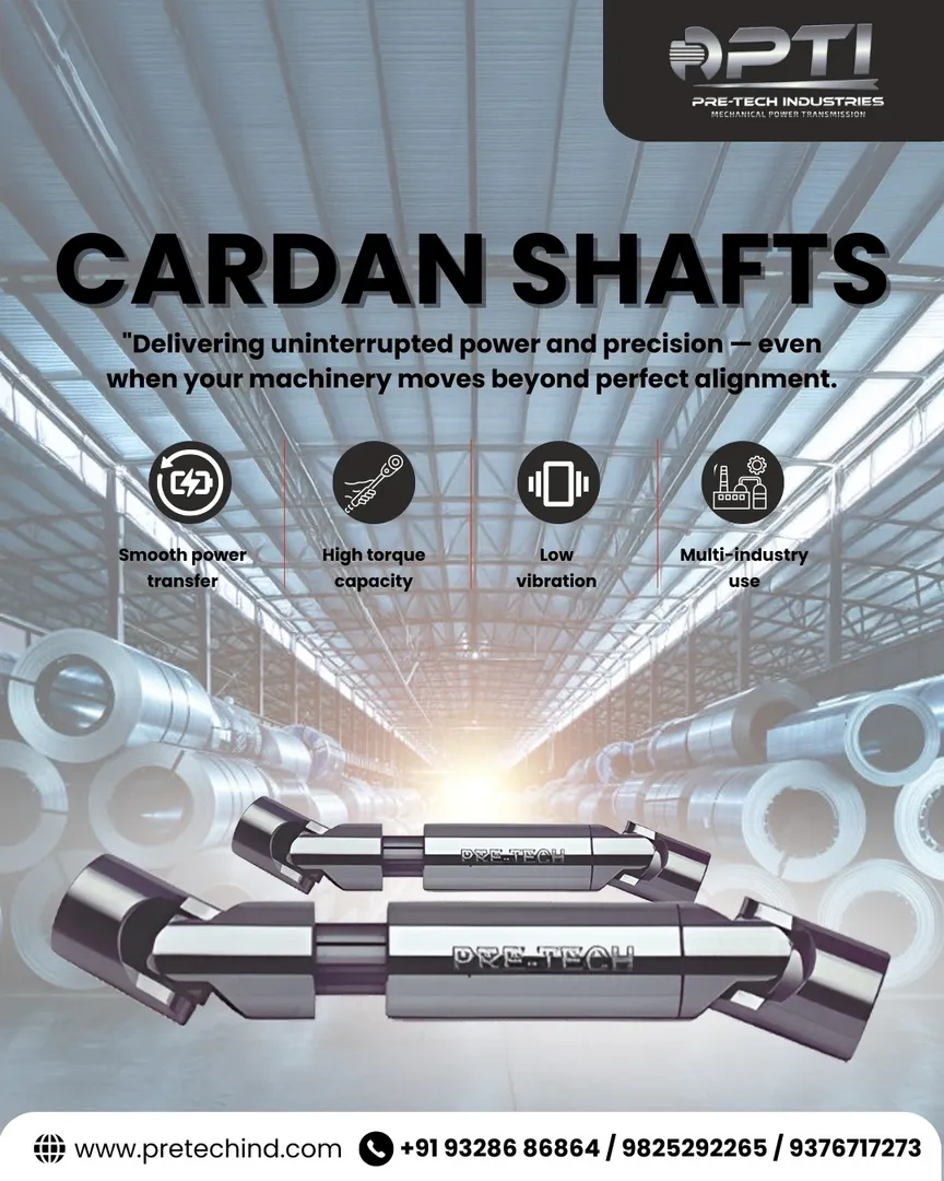 Top Cardan Shafts Manufacturer in India.