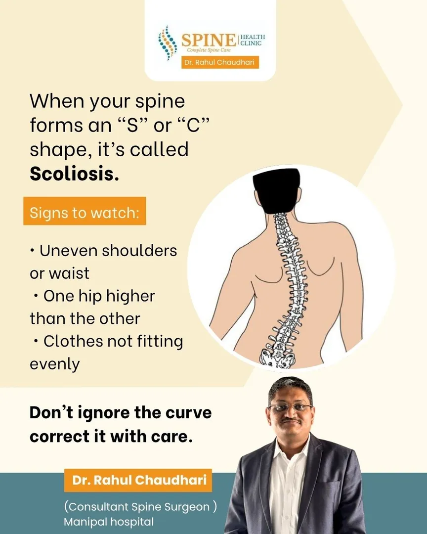 When your spine forms an "S" or "C" shape, itโs called Scoliosis.
This spinal deformity can develop ...