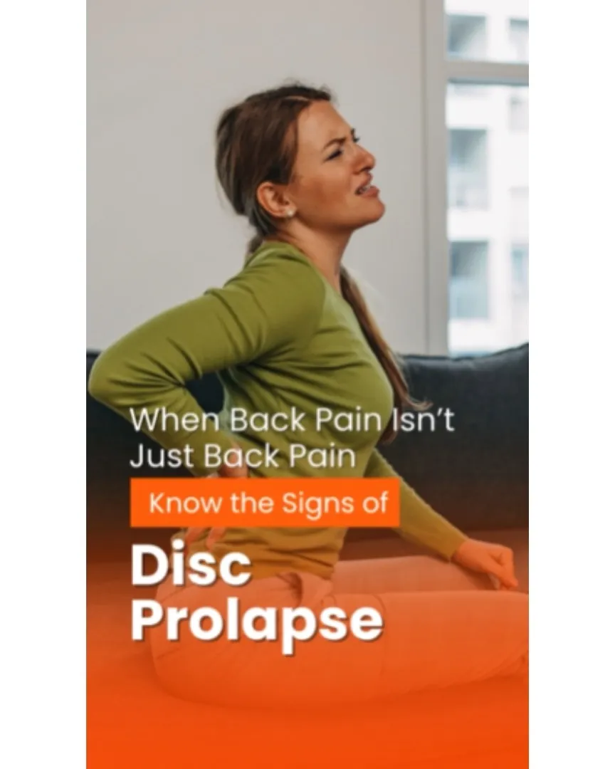 When back pain isnโt just back pain know the signs of Disc Prolapse.
Back pain that doesnโt go away ...