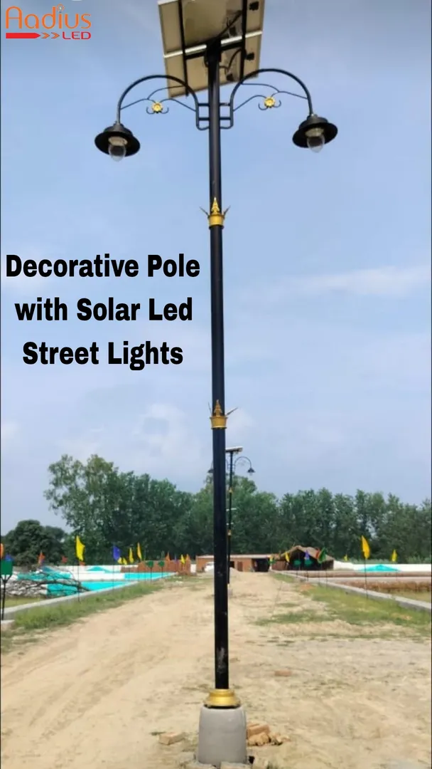 Decorative Solar Street Lights with Double Arm