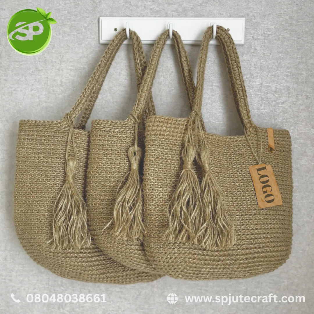 Carry style, not plastic 🌿✨ Add your brand logo and make every carry sustainable with SP Jute Craft