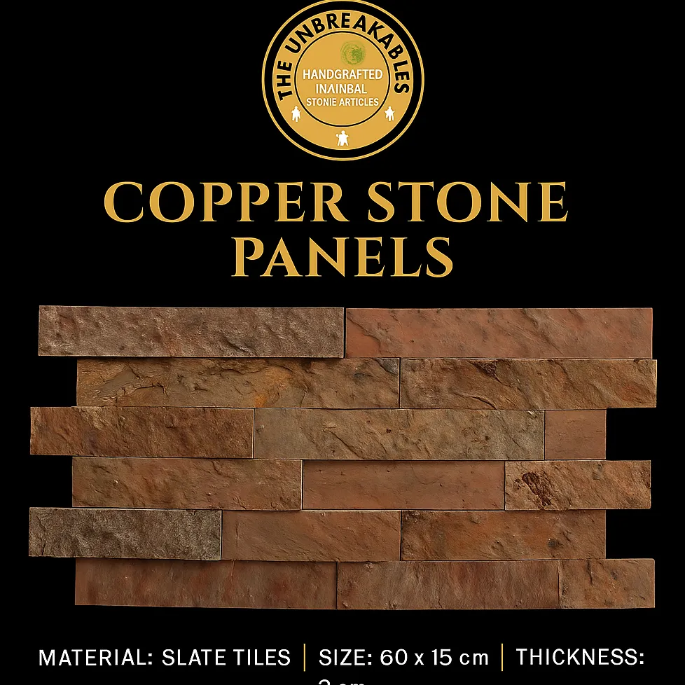Copper stone panel