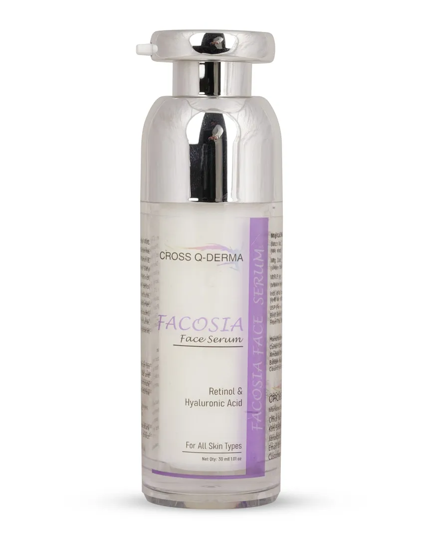 Facosia Face Serum, Retinol and Hyaluronic Acid, All Skin Types, 30 ml