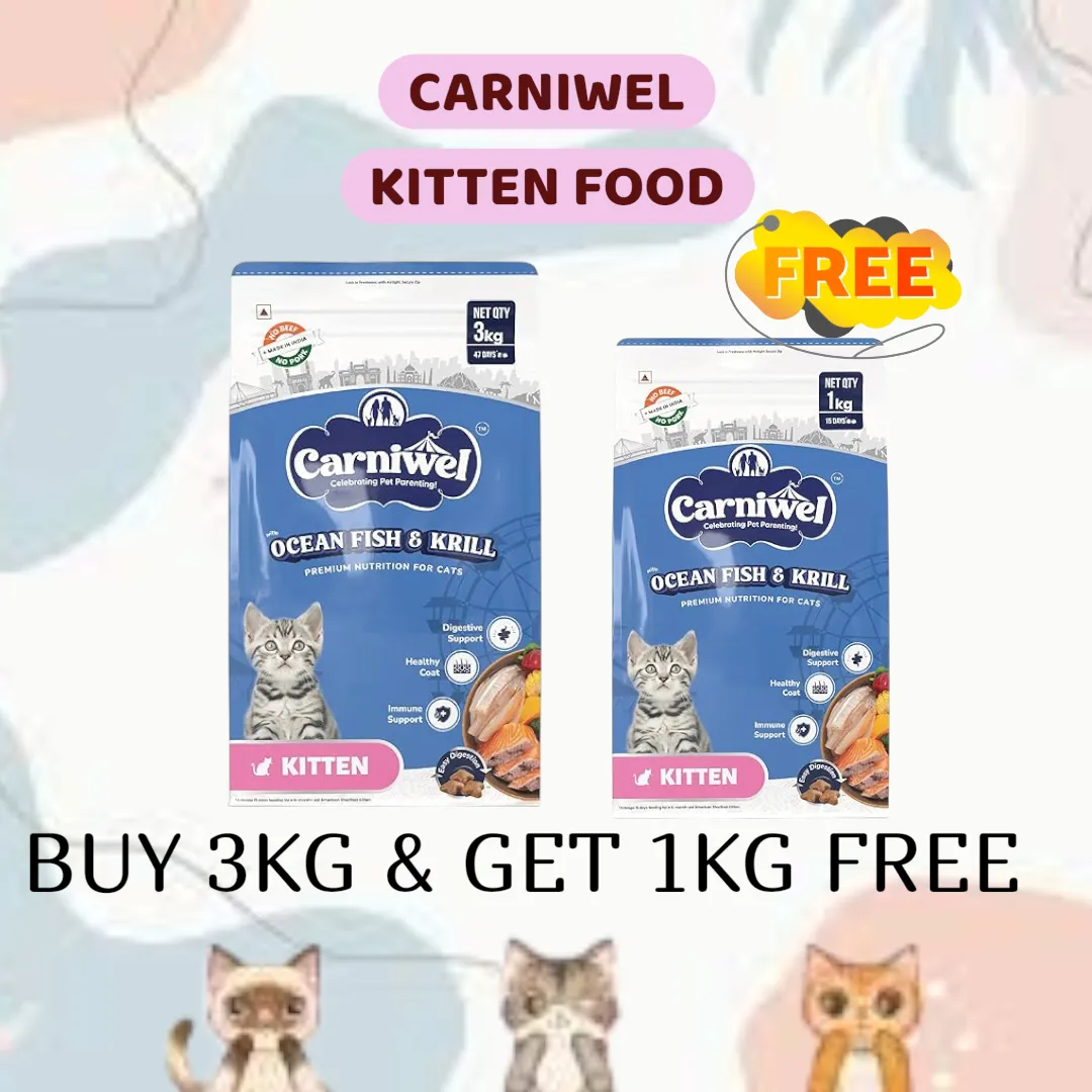 CARNIWEL KITTEN FOOD -- GOODNESS IN EVERY CRUNCH