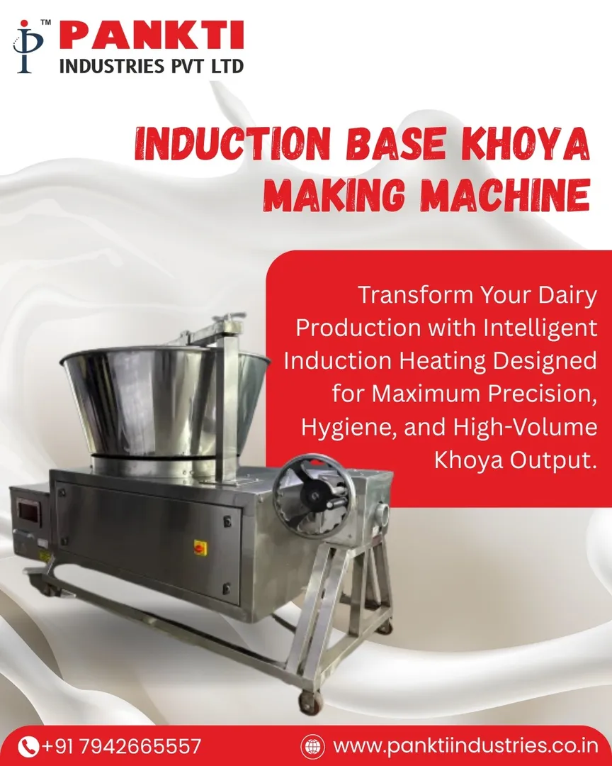 Induction Khoya Making Machine Manufacturer in India.