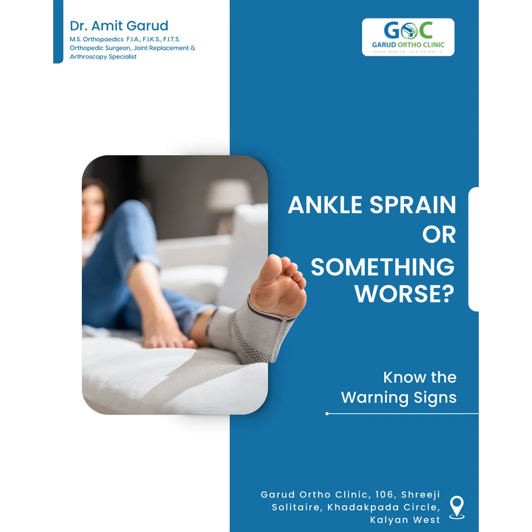 Rolled your ankle during a walk or workout? Don’t ignore it. A sprain isn’t “just a twist”—it’s a li...