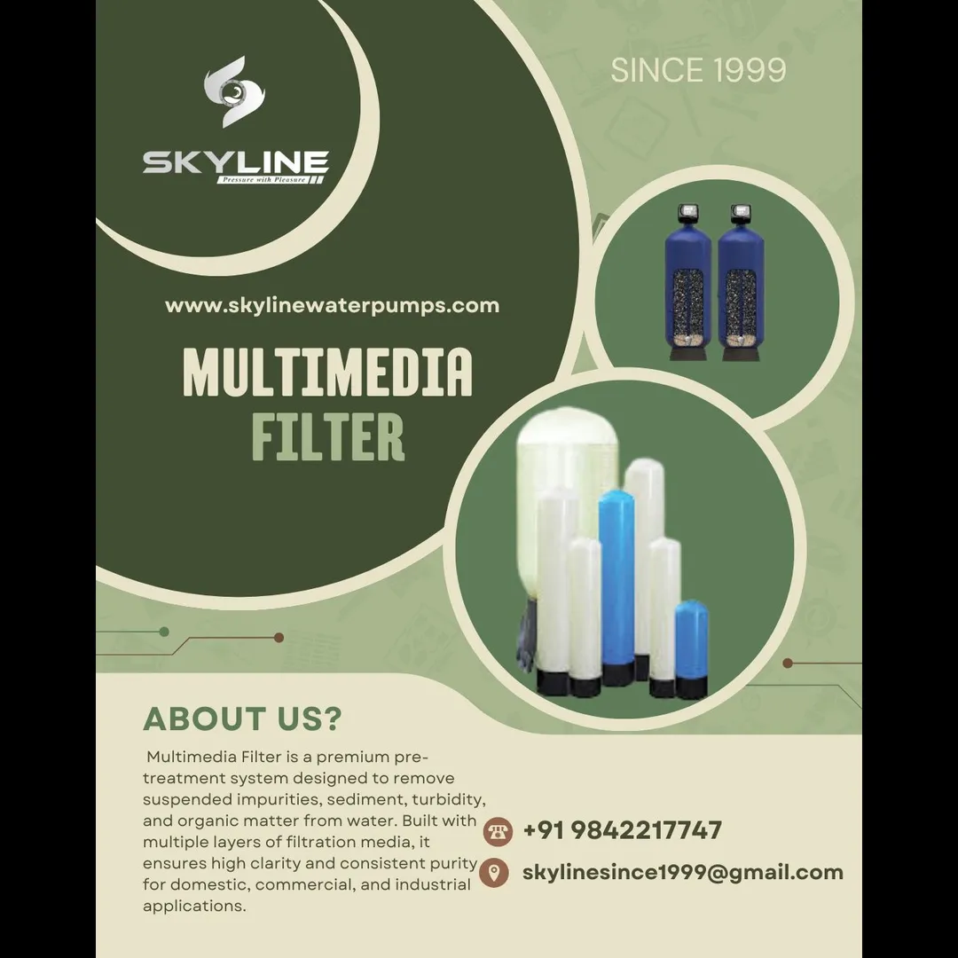 Skyline Multimedia Filter High Performance Water Filtration System