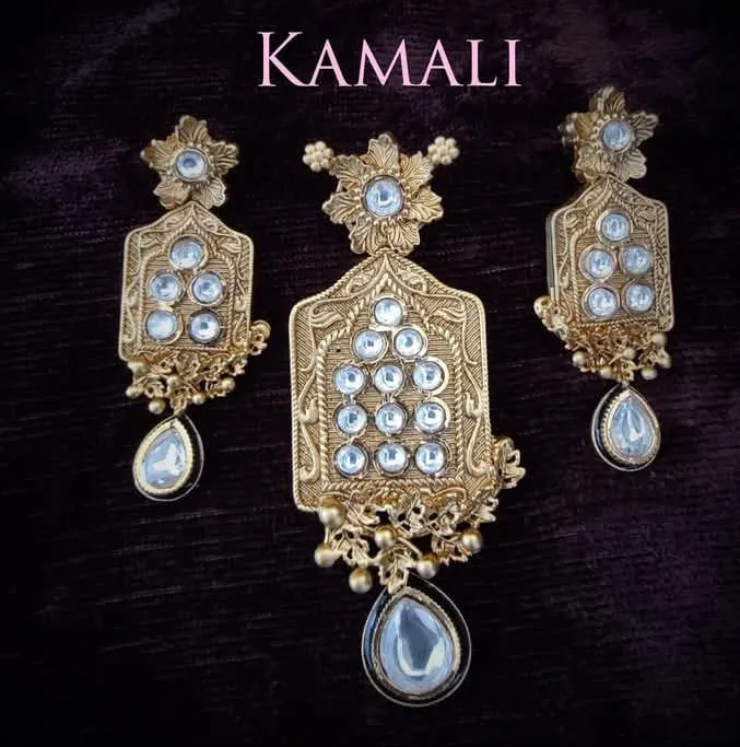 Kundan Pendant Set
Artificial Gold Plated Jewellery
Kamali Queen Radiance Collections
Exclusive ...