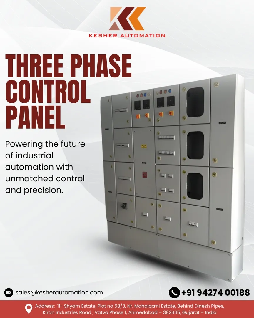 Three Phase Control Panel Manufacturer in India.
