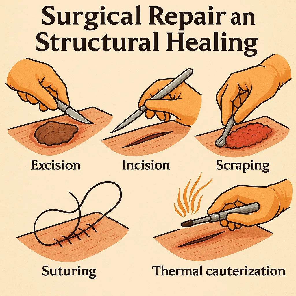 Surgical Repair and Structural Healing in Shasti Upakrama
