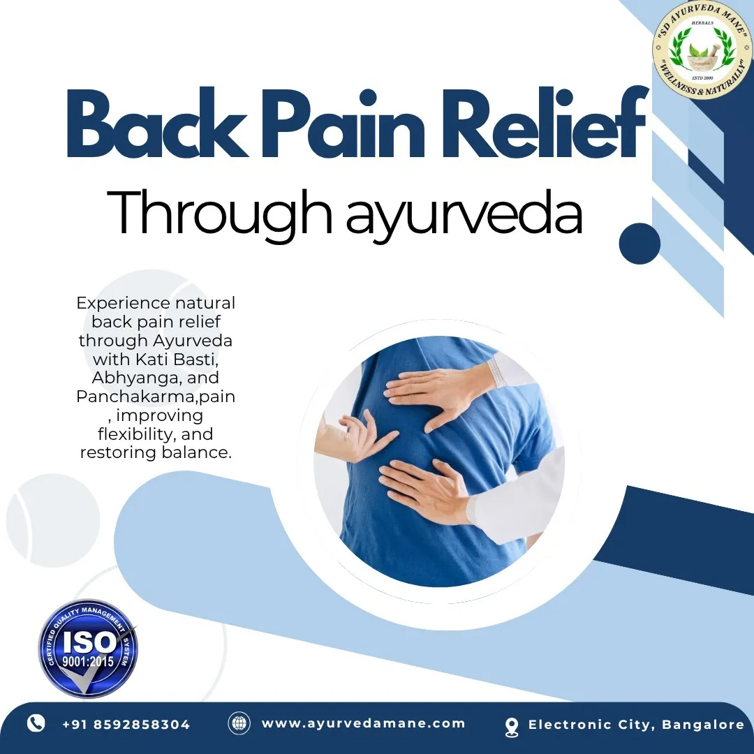 Ayurvedic Non-Surgical Back Pain Treatment in Electronic City | SD Ayurveda ManeIf you’re suffering ...