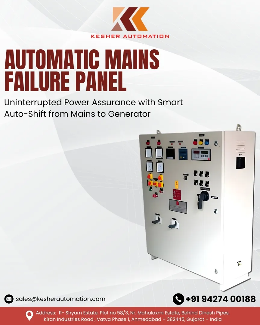 Automatic Mains Failure Panel Manufacturer in India.